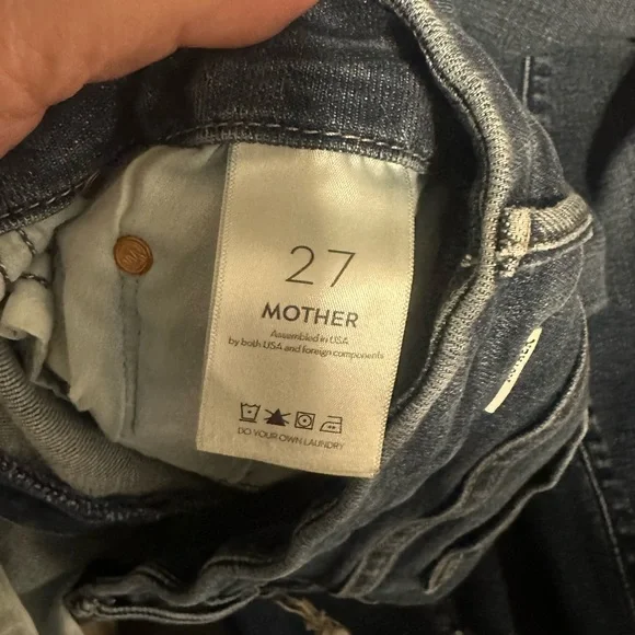 MOTHER The Looker Ankle Fray Jeans in Hot Spring - Size 27 - Picture 8 of 9